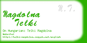 magdolna telki business card